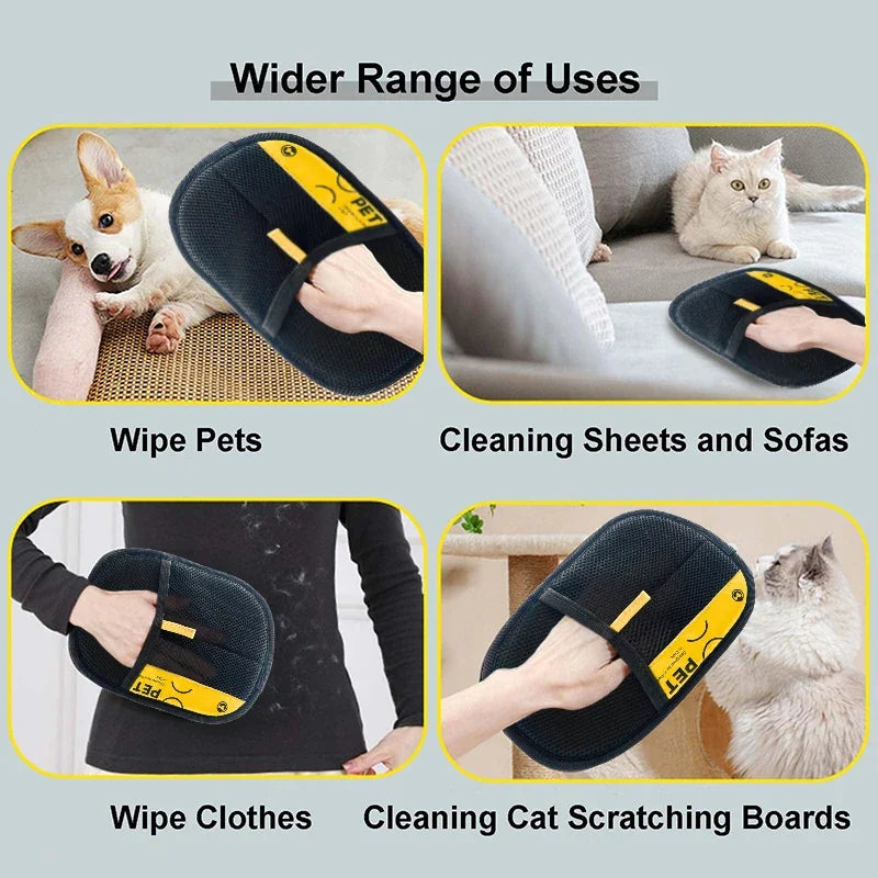 Pet Hair Remover Gloves Electrostatic for Cats Dogs