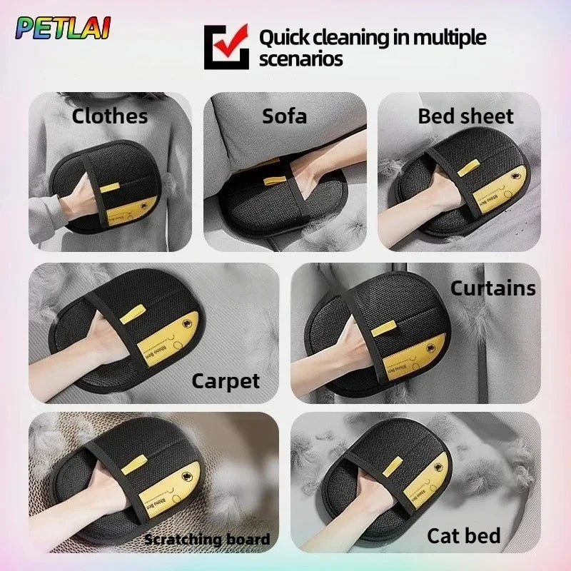 Pet Hair Glove Removal Cat Grooming Reusable Electrostatic