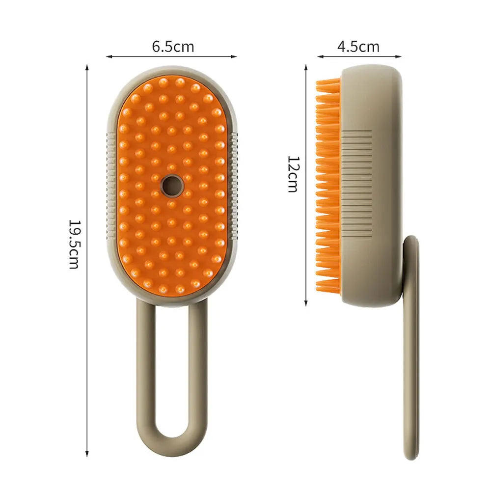 Dog Cat Steamy Brush Spray Massage 3 In1 Rechargeable