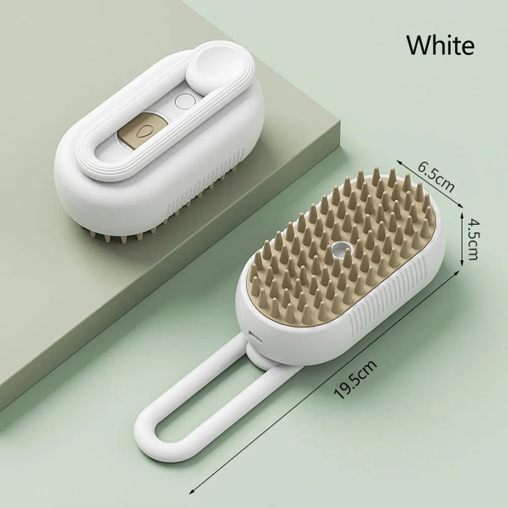 Dog Cat Steamy Brush Spray Massage 3 In1 Rechargeable