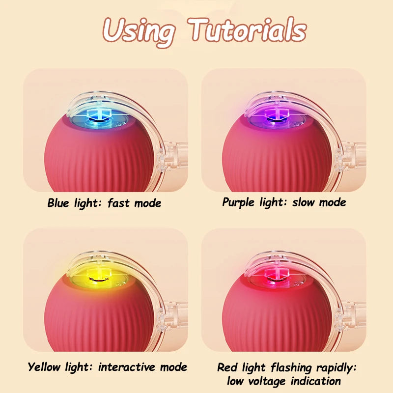 New Cat Interactive Ball Toy Automatic Rolling Ball 