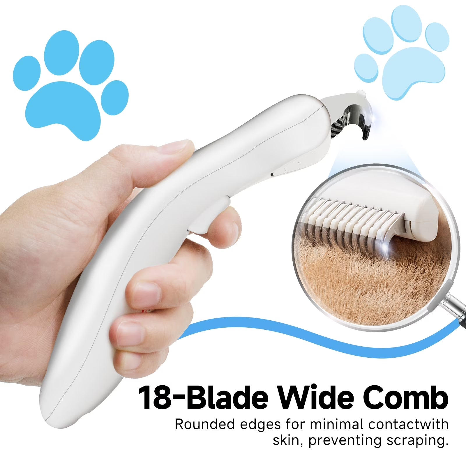 3-In-1 Pet Steam Brush Set for Dogs & Cats, Grooming Comb with Spray, Defur Tool, Water-Assisted Hair Removal, Spritz Brush, Multi-Purpose Kit, Undercoat Rake, Deshedding Brushes, Dematting Brush.